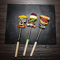 Miniatyrbillede 8 af 8: 5-Pack - Grillmåtte / Non-Stick Måtte til Grill 33 x 40 cm sort
