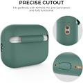 Miniatyrbillede 4 af 6: Silikone Etui til AirPods Pro 2 med Håndledsrem – USB-C Support, Front LED Synlig, Kompatibel med 2. Generation grøn