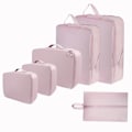 Miniatyrbillede 1 af 8: Organizer til Rejsekuffert - 6 dele - Vandtætte Tasker - Organiseringsposer til Rejse og Ferie pink