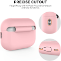 Miniatyrbillede 4 af 6: Silikone Etui til AirPods Pro 2 med Håndledsrem – USB-C Support, Front LED Synlig, Kompatibel med 2. Generation pink
