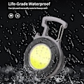 Miniatyrbillede 5 af 5: Mini LED lommelygte COB bærbar arbejdslampe lille nøglering vandtæt lommelygter genopladelig LED arbejdslampe flaskeåbner til camping nødsituation lys