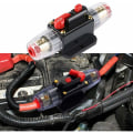 Miniatyrbillede 4 af 5: 40A Auto Vandafvisende Afbryder, 12V-24V DC Inline Sikringsholder, Manuel Nulstilling Afbryder Bil Audio Sikring, Inline Sikringsblok (40A)