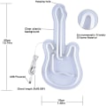 Miniatyrbillede 4 af 4: LED Neon Lys Guitar Natlampe USB med Akryl Bagplade til Hjemmefest Bryllup Bar Dekorativ Lampe