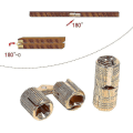 Miniatyrbild 3 av 5: 2 st/förpackning Mässingsdolda dolda gångjärn Osynlig tunnhängd gångjärn för Diy Smycken 12mm Yo