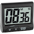 Miniatyrbillede 1 af 5: Display køkken timer magnetisk høj alarm på et reb madlavning timer til køkkenlærere studerende spil børnemøder, sort