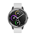 Miniatyrbild 4 av 5: 20 mm för Garmin Vvoactive 3 Diamond Pattern (legering svart spänne) Silikonrem (liten) Silikonrem (liten)Vit