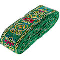 Miniatyrbild 4 av 5: Jacquard Trim Braid Broderad Band Craft Sy Retro Boho Etnisk Tyg Band Trim För Sömnad Hantverk Projekt 7m 6 Stilar Att Välja (Gul)