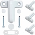 Miniatyrbild 1 av 5: 4 Fönsterlås Zinklegering 4PCS Vit Dörrlås Hemmasäkerhet för olika dörrfönster hemmasäkerhet la/PVC