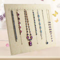 Miniatyrbild 3 av 5: 17 krokar halsband display sammet halsband display stativ örhänge smycken display (17 krokar halsband display)