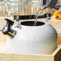 Miniatyrbild 3 av 5: 3L Horn Kettle, Espressobryggare, Camping Kettle, Visksel Vattenkokare, Elektrisk Vattenkokare, Kokande Tekanna (Vit)