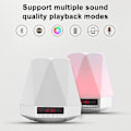 Miniatyrbild 3 av 5: Lätt Bluetooth-högtalare, bordslampa väckarklocka, nattlampa Bluetooth-högtalare lampa, färgglad lampa bredvid lampa musikspelare för barn, fest, sovrum