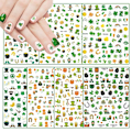 Miniatyrbilde 1 av 5: St. Patrick's Day Selvklebende Neglekunst Klistremerker Dekaler Kløver Negleklistremerker For Negleforsyning Kløver Leprechaun Dragen Lykke Til Irske Negle Dekal