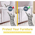 Miniatyrbild 2 av 3: Kattklösningstejp, 8 st möbelskydd, transparent dubbelsidig anti-reptålig kattträning tejpremsor - soffa, dörr, väggar, mattskydd