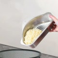 Miniatyrbillede 2 af 5: Colander si til vask over vasken i rustfrit stål - vask grøntsager og frugt, dræn kogt pasta og tør opvask