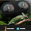 Miniatyrbild 3 av 5: Mini Analog Termometer Hygrometer Rund Form för Reptiltank