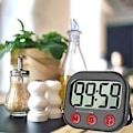 Miniatyrbild 5 av 5: Kök Timer, Digital Visuell Timer Magnetisk Klocka Stoppur Nedräkningstimer, Stor LCD-skärm Visar Stora Siffror