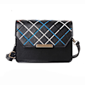 Miniatyrbild 1 av 5: Crossbody-väskor för kvinnor Läderhandväska med justerbar rem Axelväskor svart