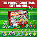 Miniatyrbild 3 av 5: Fotbollsadventskalender 2022, 24-dagars presentförpackning för barn, fotbolls-VM-leksaker för jullov Toddler Pojkar Flickor Vuxna Present