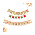 Miniatyrbild 2 av 5: Glad Thanksgiving Banner Hängande Höst Skörd Affisch Bakgrund Banner För Thanksgiving Day Party Dekoration