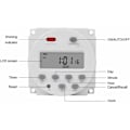 Miniatyrbillede 2 af 5: Programmerbar Mini Timer 1 Sekund til 168 Timer Elektronisk Automatisk Timer 5V 12V 24V 110V 220V Digital Væg/På Timer (12V DC)