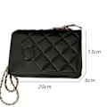 Miniatyrbild 2 av 4: Crossbody-väskor för kvinnor, moderiktig axelväska med kedjerem, klassisk handväska