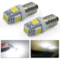 Pikkukuva 5 / 5: 10 kpl E10 12V Viileän Valkoinen LED-Lamput 5SMD 0,5W 50LM Lamppu (Kylmä Valkoinen)