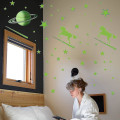 Miniatyrbild 5 av 5: 281st Glow In The Dark Stars Väggdekaler, Peel And Stick Avtagbar Tak Lumi