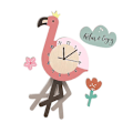 Miniatyrbild 2 av 3: 1 st Flamingo Pendelklocka