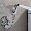 Miniatyrbild 4 av 5: Multifunktionell handhållen duschtoalettbidet duschhuvud med slanghållare och väggfäste för badrum i hemmet