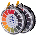 Miniatyrbild 1 av 5: PH-testpapper Triomphe pappersrems-testare 2 rullar PH-remsa poolindikator PH-mätning fullständigt intervall 0-14 16,4 fot/rulle