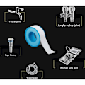 Miniatyrbild 5 av 5: Ptfe-vattenrör VVS Teflon-rörledningsfogtätningsband för duschslangshuvud 6 rullar 3/4 tum (18 m)