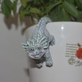 Miniatyrbild 5 av 5: Drakblomma Kruka Kramare Figuriner Prydnader Trädgård Kruka Kruka Hängare Staty（D）