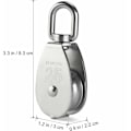 Miniatyrbild 4 av 4: Repskivehjul Lyftblock M25 304 Rostfritt Stål Enstaka Repskiva 2-pack