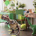 Miniatyrbillede 5 af 5: 47\" T-rex Dinosaur Oppustelig Ballon Dinosaur Fødselsdagsfest Tilbehør Dekorationer Giant Tyrannosaurus Rex Dinosaur Ballon Jumbo Livsstor Dinosaur T