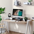 Miniatyrbild 4 av 4: Träskärmhöjare Monitorstativ Laptopstativ PC TV Hemmakontor 40 x 30 x 9,6 cm Färg Svart