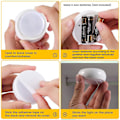 Miniatyrbild 4 av 5: Led garderobsbelysning Rörelsesensor, dimbar under skåp Bänkbelysning Magnet Stick-on för sovrumskök (6-pack)
