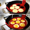 Miniatyrbild 4 av 5: Silikonform 4 hål DIY pannkaksmaskin baka kakform barn mini äggverktyg bakning kökstillbehör silikonformarB