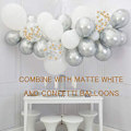 Miniatyrbillede 3 af 5: 50-pak 12\" Latex Metallic Balloner til Bryllup, Fødselsdag, Babyshower, Julefest Dekorationer