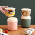 Miniatyrbild 6 av 10: 700 ml Praktisk Müsli Mugg, To Go Mug Lunchpot Läcksäker Yoghurt Mugg To Go Med Väska Och Sked För Skola, Kontor, Utomhus (Grön)