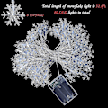 Miniatyrbild 4 av 5: Led Creative Snowflake Light-10 meter 80 lampor-med blinkande batteri