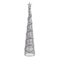 Miniatyrbild 2 av 3: Julgranskulor Silver Metall Konisk 10 x 10 x 50 cm
