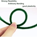 Miniatyrbilde 3 av 5: 100 Stykker Pipetips Chenille Stang, Ensfarget Pipetips Sett For Pipetips DIY Kunsthåndverk Dekorasjoner, Chenille Stang Pipetips (grønn)