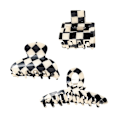 Pikkukuva 1 / 5: Checker Claws Kilpikonnan Kynnet Hiustenpidikkeet Naisille Liukumaton Pito Ristikko Design Hiustenpidikkeet Leuka 80-luvun Estetiikka Suuret Hiusten Tarvikkeet Tytölle