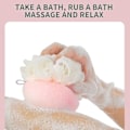 Miniatyrbild 4 av 5: Mjuk badsvamp duschsvamp loofahbollar nät bad duschsvamp för kvinnor män bad-1（Normal）