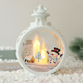 Miniatyrbild 2 av 4: Juldekoration Flamlösa Flimrande Ljus, Batteridrivna LED-Ljus$flicke（Vit Snögubbe）
