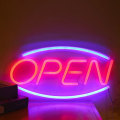 Miniatyrbillede 1 af 5: LED Neon Lys Skilt ÅBEN Natlys USB med Akryl Bagside Hjem Fest Bryllup Bar Dekorativ Lampe