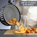 Miniatyrbild 4 av 4: Ersättning av pappersfoder, silikonformar Air Fryer-tillbehör, inget mer hårt rengöring 7,5x2,2 tum grå