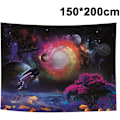 Miniatyrbild 1 av 5: Galaxy Starry Sky Tapestry Universe Space Tapestry Wall Hanging Psychedelic Mysterious Nebula Star Tapestry for Living Room Dorm