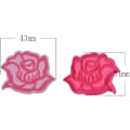 Miniatyrbild 2 av 4: 20 st rosor blomsterbroderi applikation strykjärn på blomma applikation kläder lapp sömnad dekoration