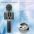 Miniatyrbild 3 av 5: Karaoke Bluetooth-mikrofon, 5-i-1 barn och vuxna inspelning och sångmikrofon (rosa)